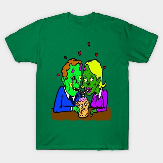 Young zombies in love T-Shirt by Bleake